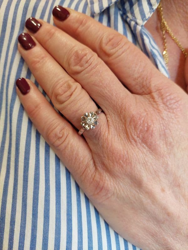 SOLITAIRE DIAMANT 0.20 CARAT — vue 2