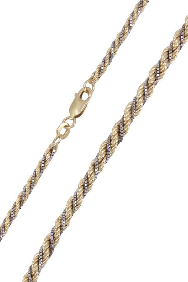 COLLIER MAILLE TORSADÉE EN CHUTE — vue 3