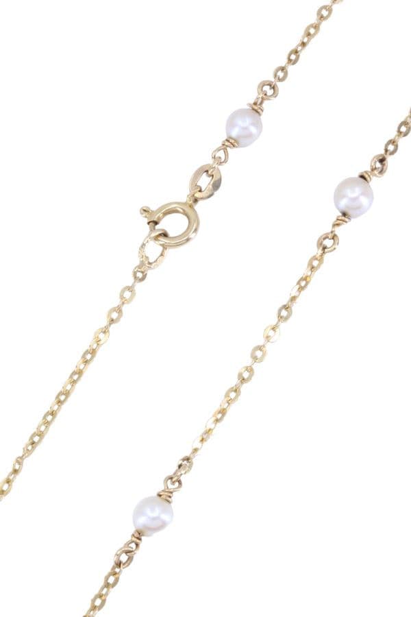 COLLIER MODERNE PERLES — vue 3
