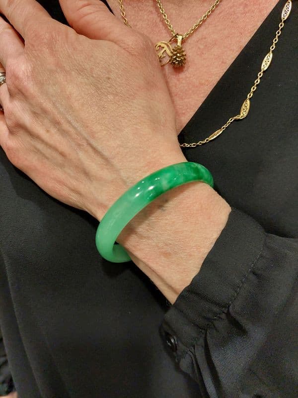 BRACELET JONC EN JADE — vue 2
