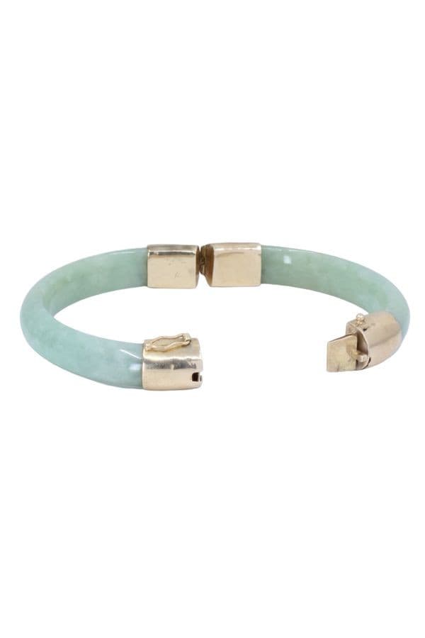 BRACELET JONC OUVRANT EN JADE — vue 3