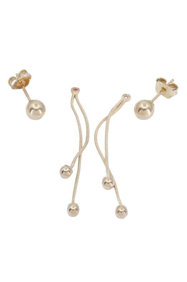 BOUCLES D'OREILLES PENDANTES TRANSFORMABLES — vue 3