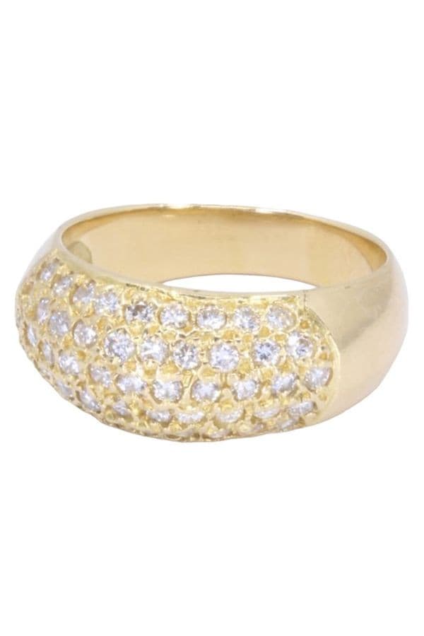 BAGUE JONC PAVAGE DIAMANTS — vue 6
