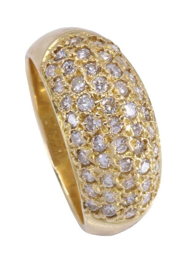 BAGUE JONC PAVAGE DIAMANTS — vue 4