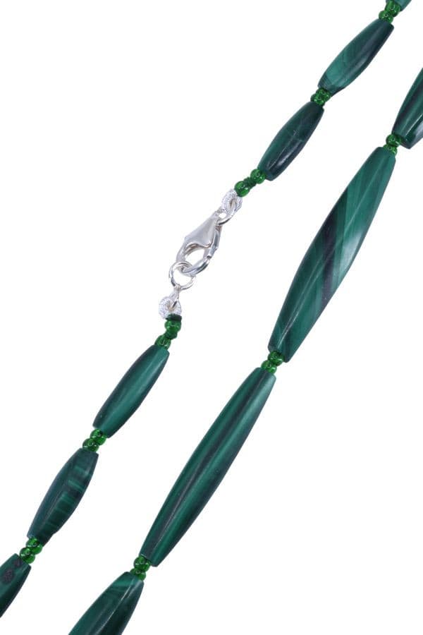 COLLIER EN MALACHITE — vue 3