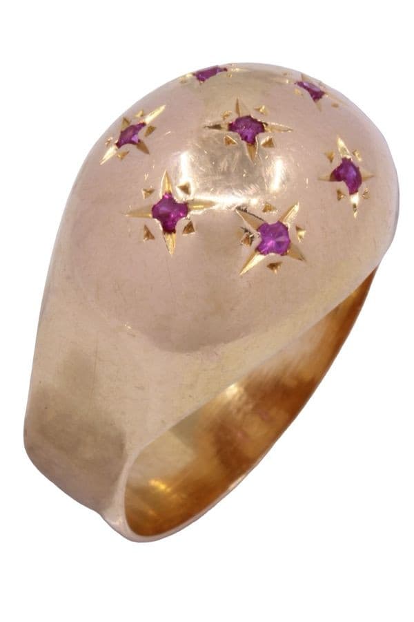 BAGUE BOULE RUBIS — vue 5