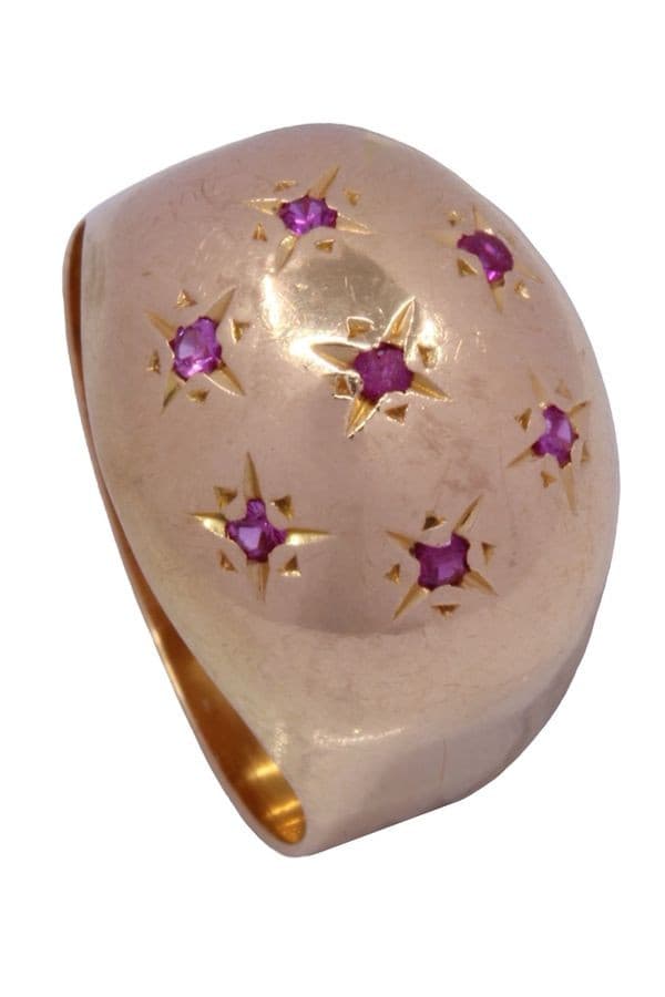 BAGUE BOULE RUBIS — vue 4