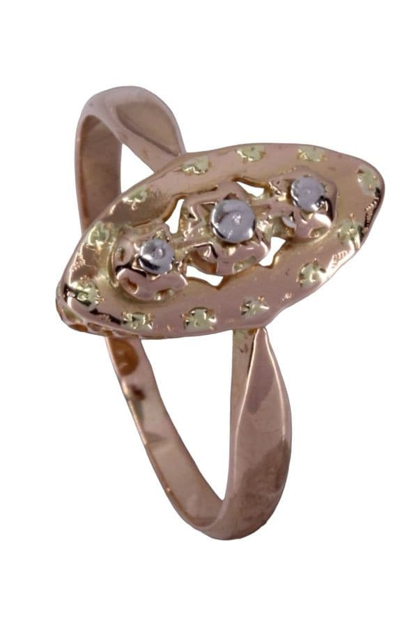 BAGUE MARQUISE NAPOLÉON III — vue 3