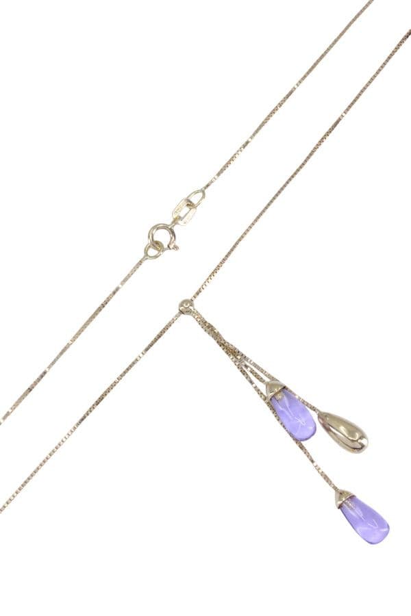 COLLIER GOUTTES AMÉTHYSTES — vue 3