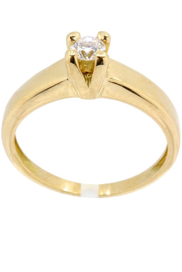 SOLITAIRE DIAMANT 0.15 CARAT — vue 1