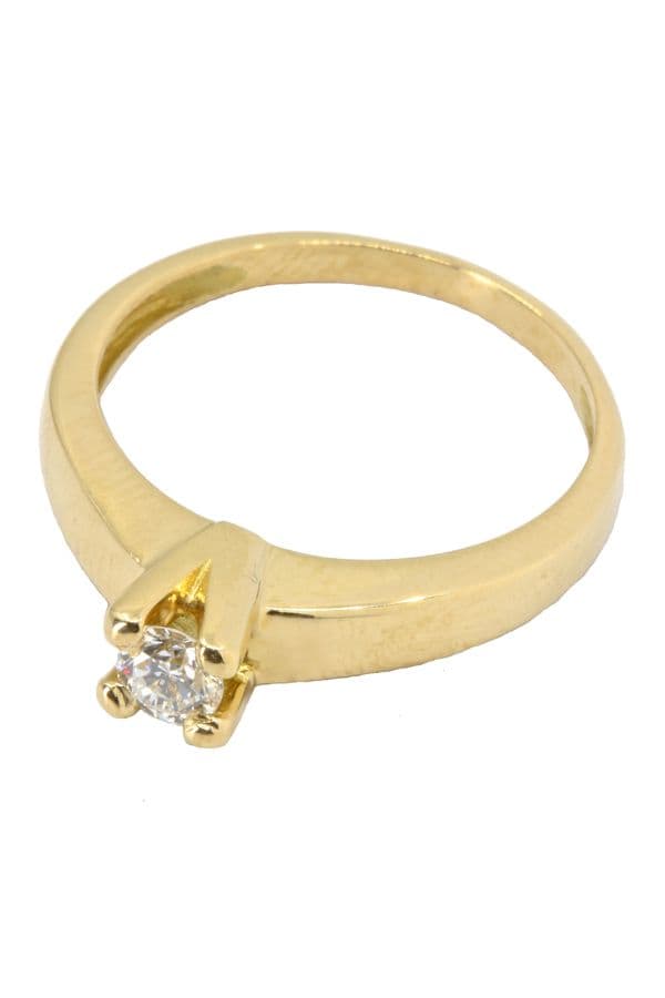 SOLITAIRE DIAMANT 0.15 CARAT — vue 2