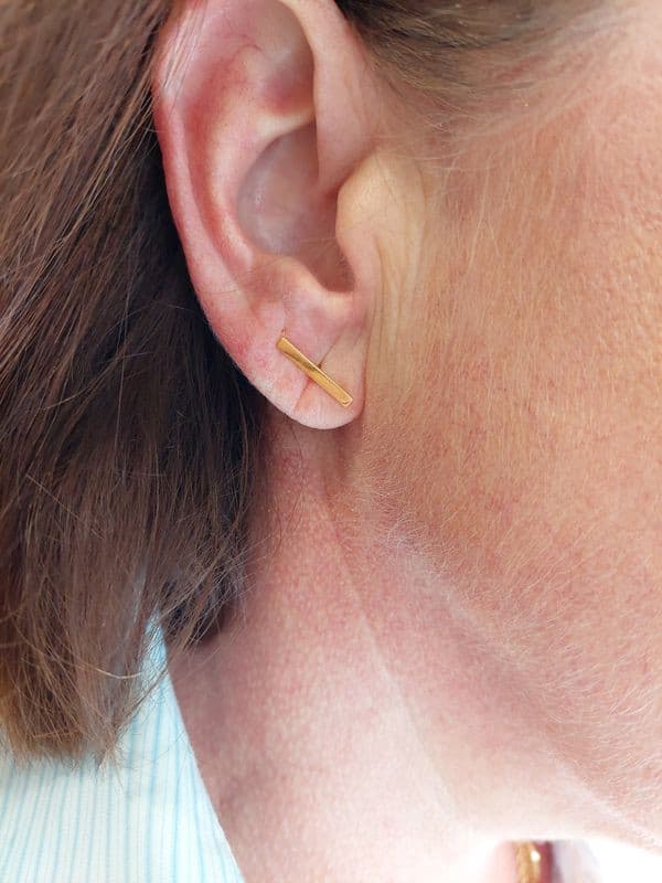 BOUCLES D 'OREILLES BARRETTES — vue 2