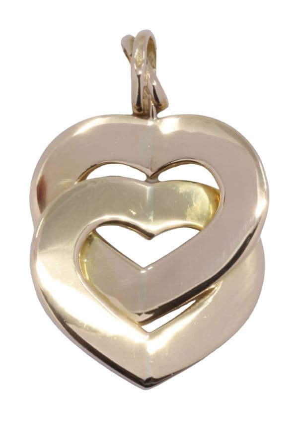 PENDENTIF DOUBLE CŒURS — vue 1