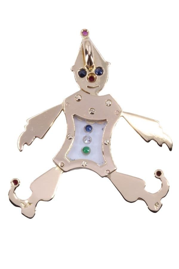 PENDENTIF CLOWN ARTICULÉ — vue 3