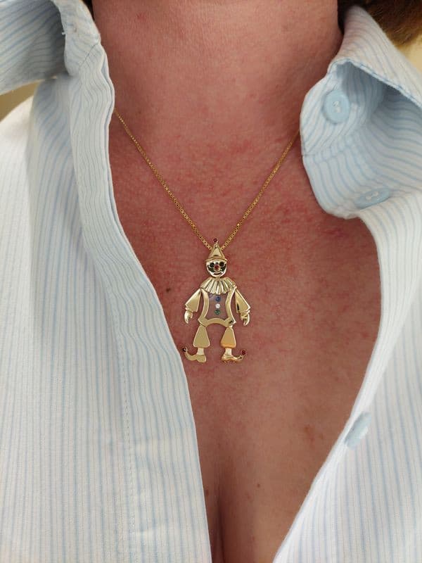 PENDENTIF CLOWN ARTICULÉ — vue 2