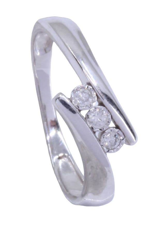 BAGUE TRILOGIE DIAMANTS — vue 3