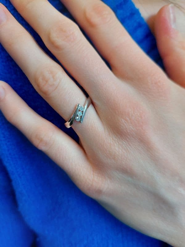 BAGUE TRILOGIE DIAMANTS — vue 2