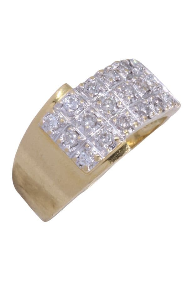 BAGUE PAVAGE DIAMANTS — vue 4