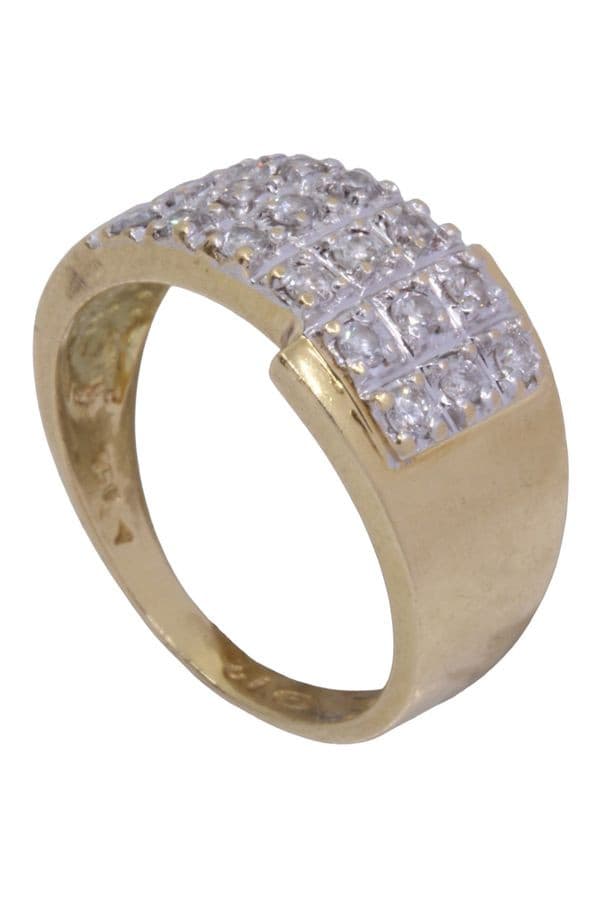 BAGUE PAVAGE DIAMANTS — vue 5