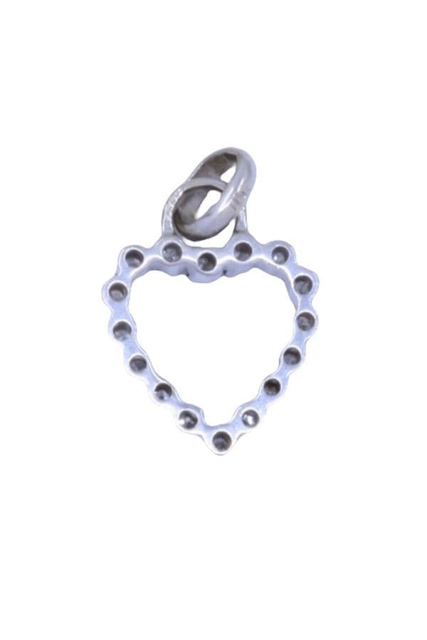PENDENTIF CŒUR DIAMANTS — vue 3