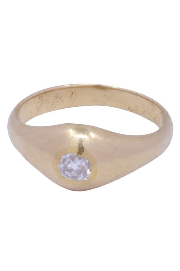BAGUE JONC ANGLAIS DIAMANT — vue 6