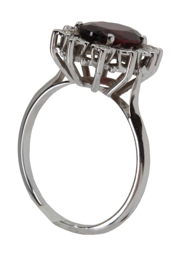 BAGUE MARGUERITE GRENAT — vue 4