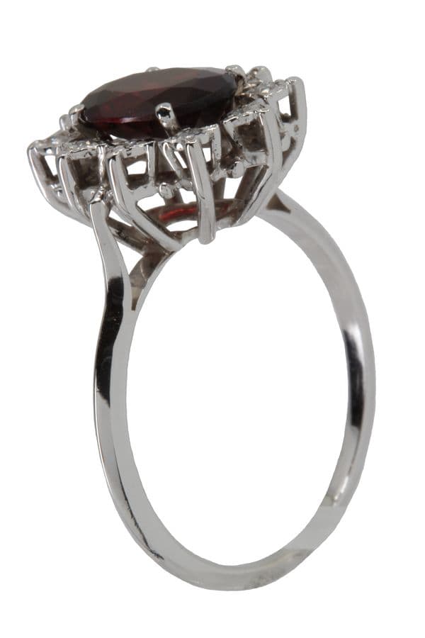 BAGUE MARGUERITE GRENAT — vue 5