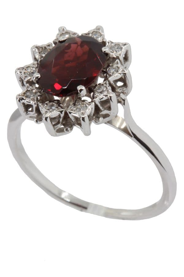 BAGUE MARGUERITE GRENAT — vue 6