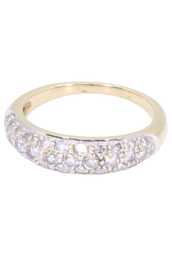 BAGUE JONC PAVAGE DIAMANTS — vue 6