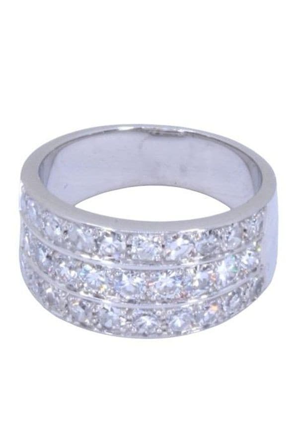 BAGUE PAVAGE DIAMANTS — vue 5