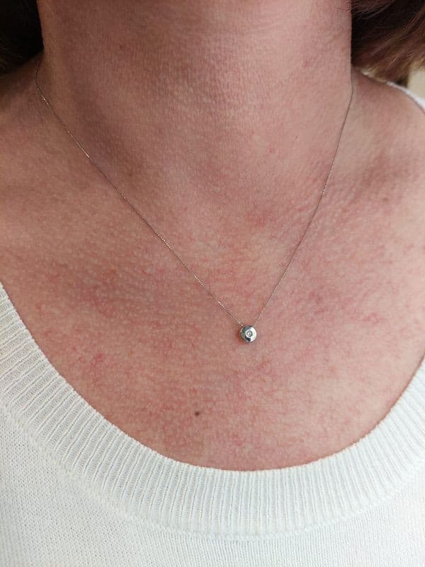 COLLIER DIAMANT PRISONNIER — vue 2