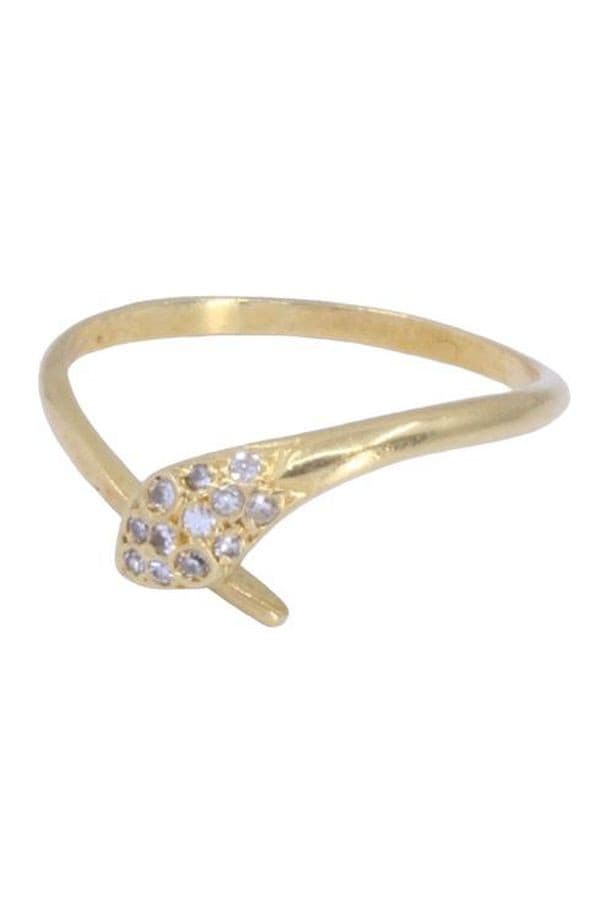 BAGUE SERPENT DIAMANTS — vue 6