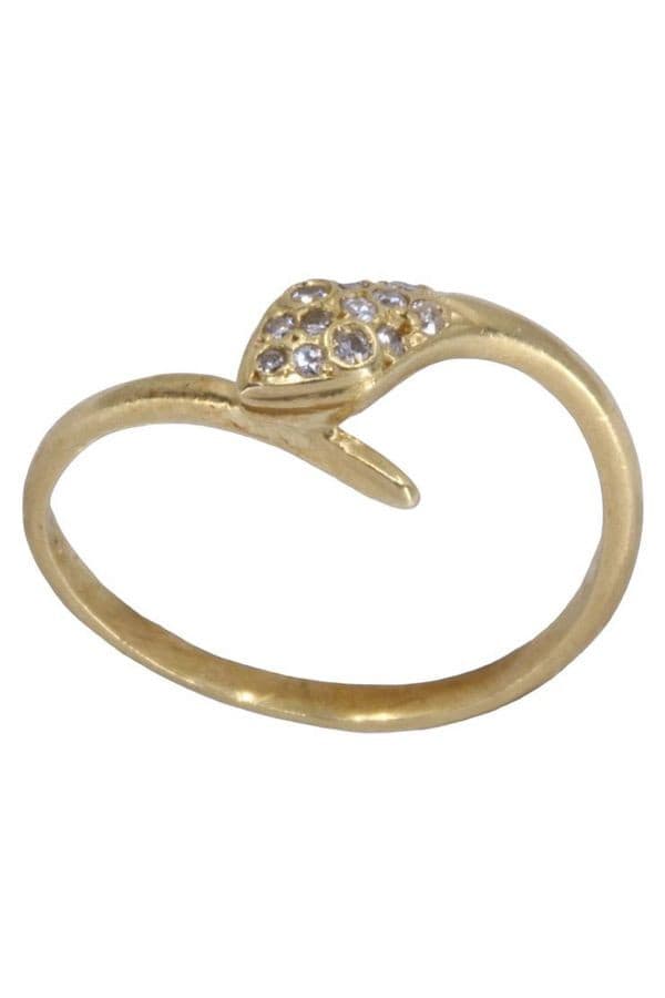 BAGUE SERPENT DIAMANTS — vue 1