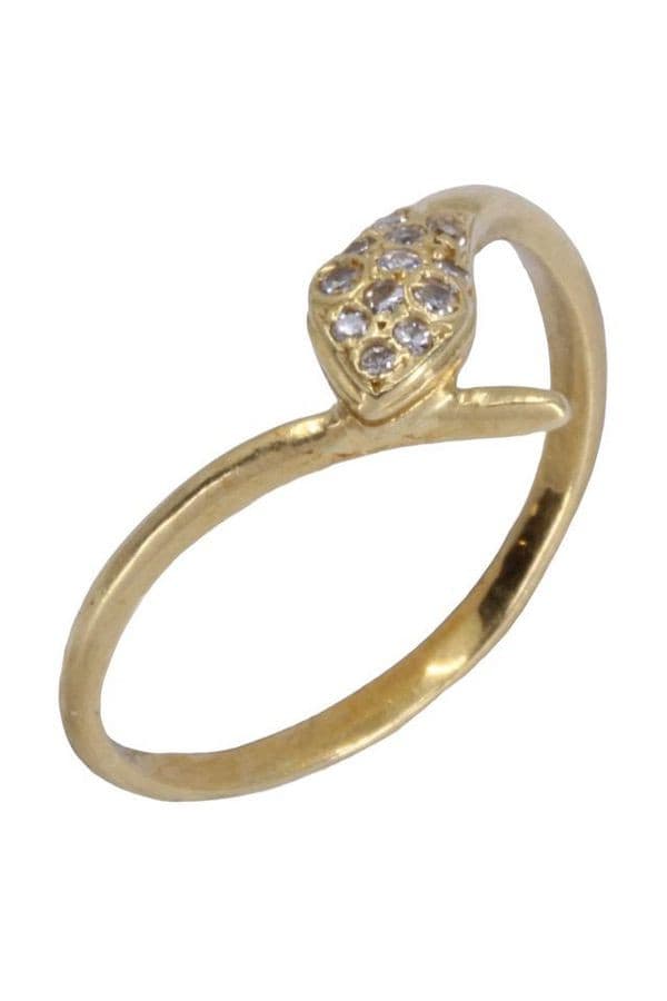 BAGUE SERPENT DIAMANTS — vue 3