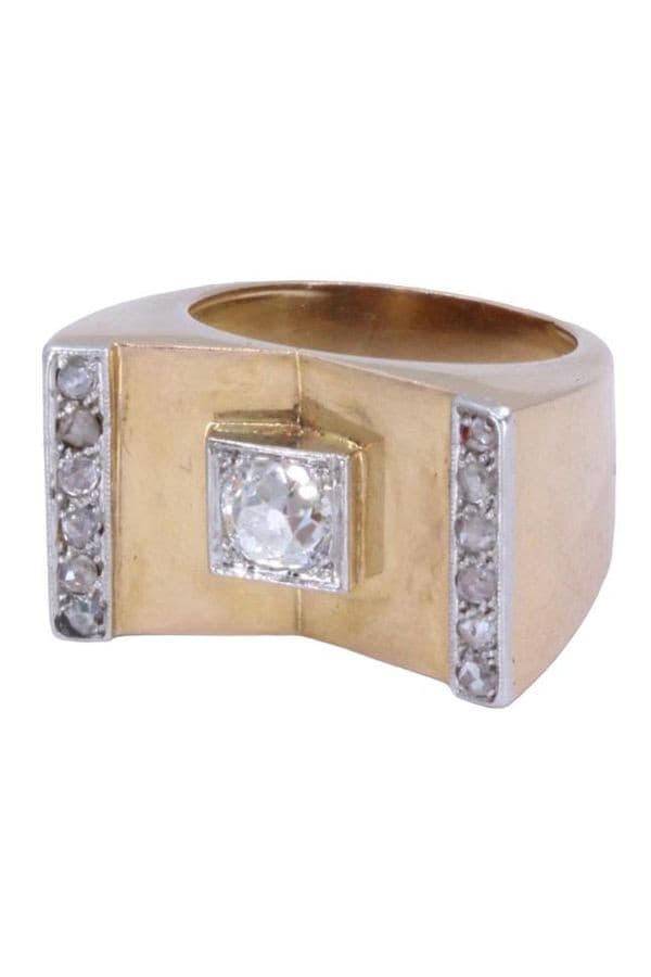 BAGUE TANK DIAMANTS — vue 6