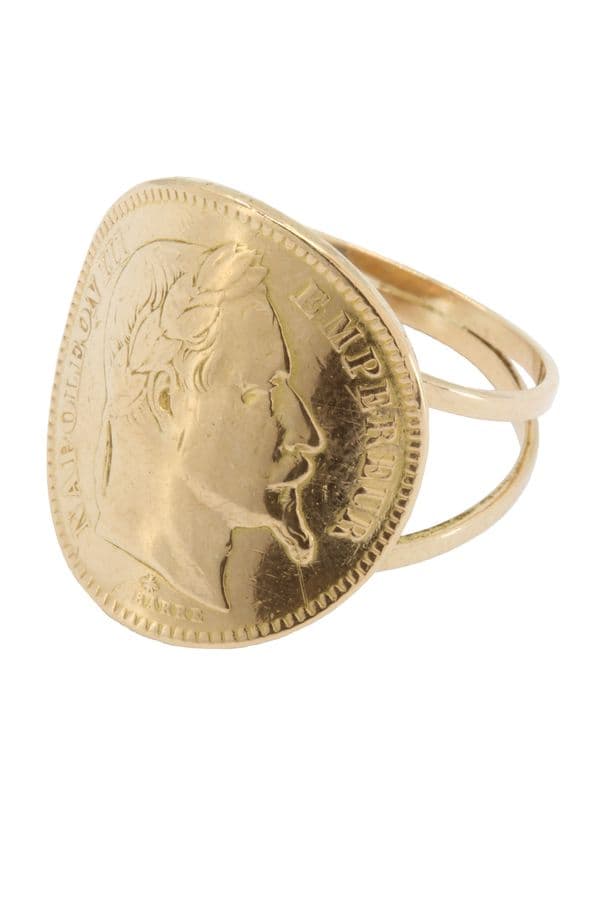 BAGUE NAPOLEON III TUILEE — vue 2