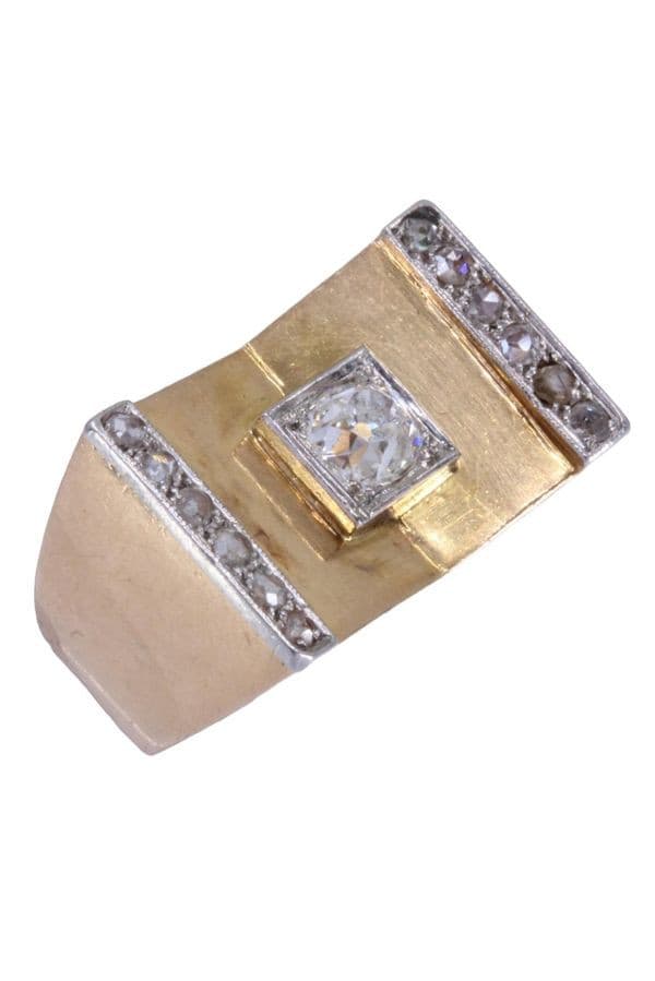 BAGUE TANK DIAMANTS — vue 3