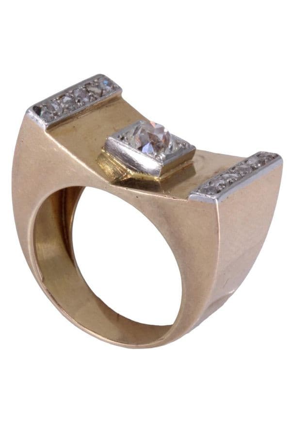 BAGUE TANK DIAMANTS — vue 5