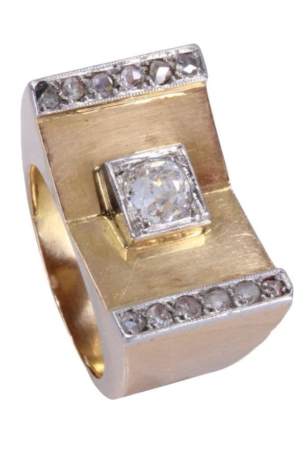 BAGUE TANK DIAMANTS — vue 4