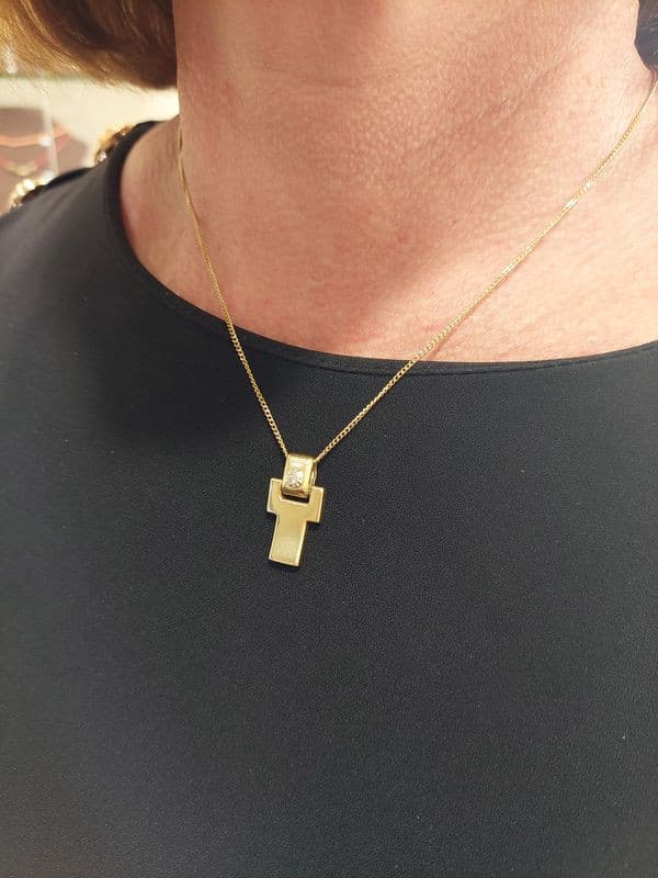 CROIX DIAMANT SIGNÉE CHIMENTO — vue 2