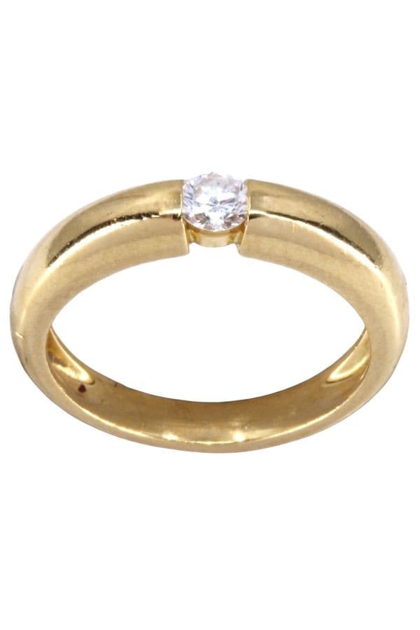SOLITAIRE DIAMANT 0.17 CARAT — vue 1