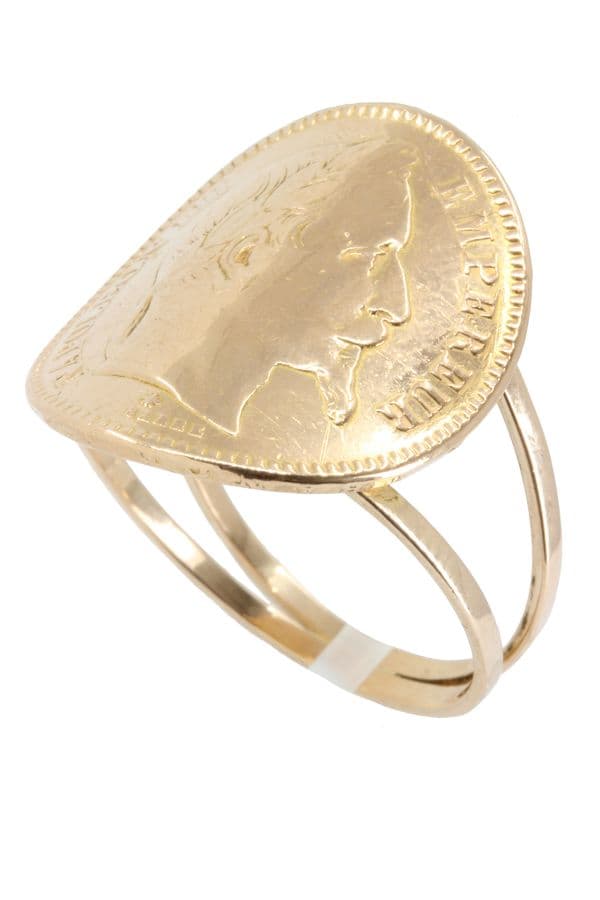 BAGUE NAPOLEON III TUILEE — vue 6