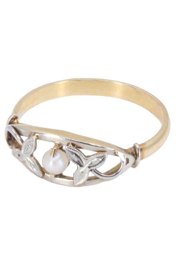 BAGUE PERLE ART-NOUVEAU — vue 6
