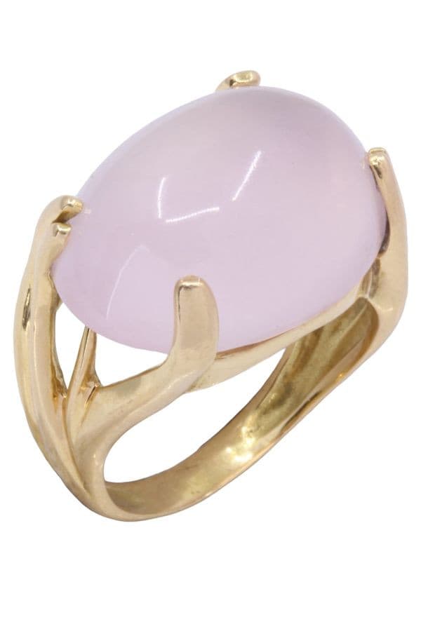 BAGUE QUARTZ ROSE — vue 3