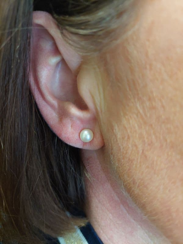 BOUCLES D'OREILLES PERLES — vue 2