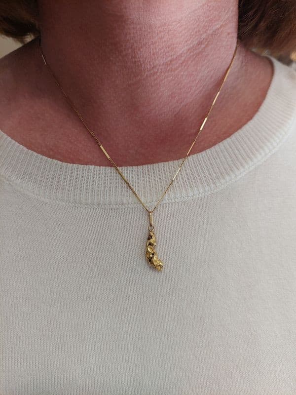PENDENTIF PÉPITE NATURELLE — vue 2