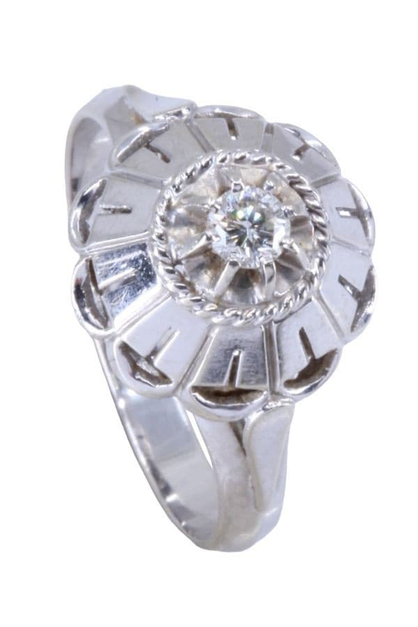 SOLITAIRE ANCIEN DIAMANT — vue 3