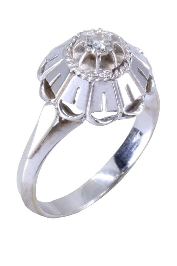 SOLITAIRE ANCIEN DIAMANT — vue 4