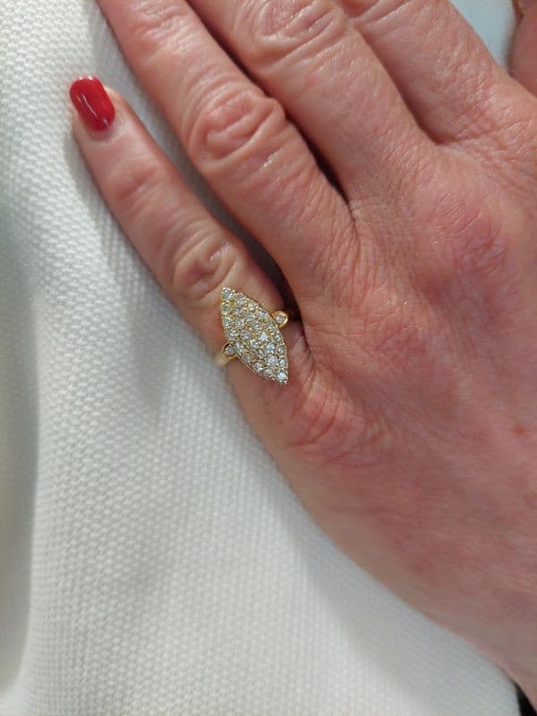 MARQUISE PAVAGE DIAMANTS — vue 2