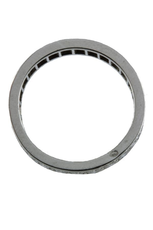 ALLIANCE ANCIENNE PLATINE ET DIAMANTS — vue 6